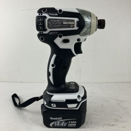 ЗЗ MAKITA マキタ 14.4v 充電式インパクトドライバ バッテリーx2 充電器 ケース付 TD136D ホワイト
