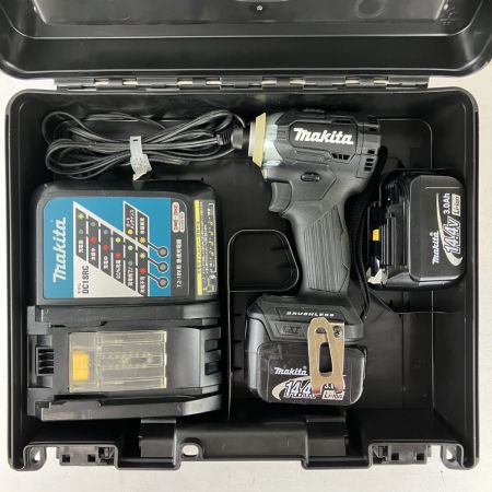 ЗЗ MAKITA マキタ 14.4v 充電式インパクトドライバ バッテリーx2 充電器 ケース付 TD160D ブラック