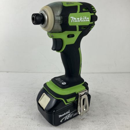 ЗЗ MAKITA マキタ 18v 充電式インパクトドライバ バッテリーx2 充電器 ケース付 TD148D 黄緑