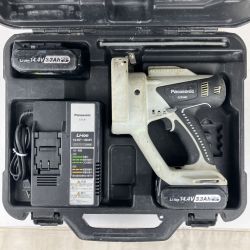 ЗЗ Panasonic パナソニック 14.4v 充電全ネジカッター バッテリーx2 充電器 ケース付 EZ4540 ライトグレー Cランク