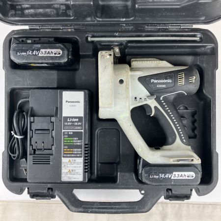 ЗЗ Panasonic パナソニック 14.4v 充電全ネジカッター バッテリーx2 充電器 ケース付 EZ4540 ライトグレー