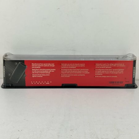 ЗЗ Snap-on スナップオン 8-15ｍｍ 3/8ディープインパクトソケット 8個組+ホルダー  214SIMFMYA ブラック