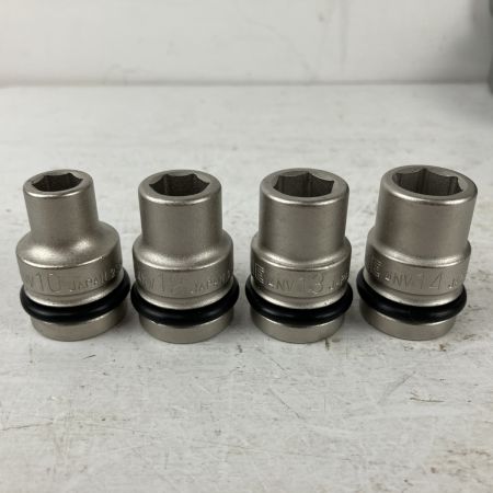 ЗЗ TONE トネ 6角 12.7mm インパクト用ソケットセット エクステンションバー ボールジョイント NV4132 シルバー