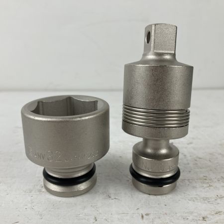 ЗЗ TONE トネ 6角 12.7mm インパクト用ソケットセット エクステンションバー ボールジョイント NV4132 シルバー