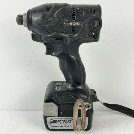 ЗЗ HITACHI 日立 14.4v 充電式インパクトドライバ 充電器 バッテリー×1付 WH14DSL2 ブラック