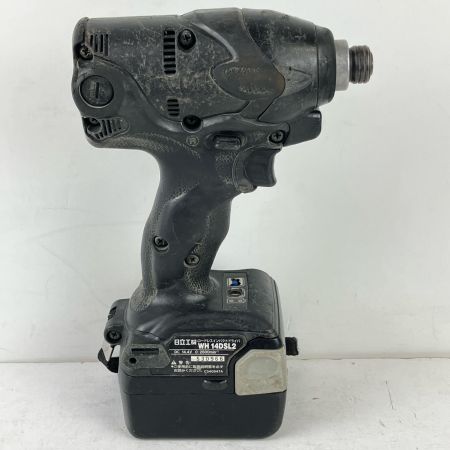 ЗЗ HITACHI 日立 14.4v 充電式インパクトドライバ 充電器 バッテリー×1付 WH14DSL2 ブラック