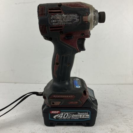 ЗЗ MAKITA マキタ 40v インパクトドライバ バッテリーx1 ケース付 ※充電器無し TD001G オーセンティックレッド