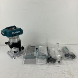 ЗЗ MAKITA マキタ 18v 充電式トリマ ガイド 取説付 ※バッテリー、充電器無し RT50D ブルー Aランク