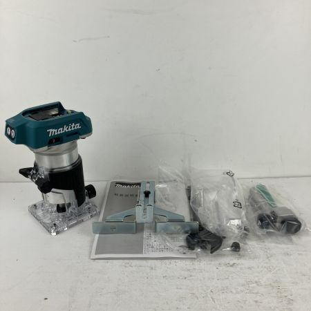 ЗЗ MAKITA マキタ 18v 充電式トリマ ガイド 取説付 ※バッテリー、充電器無し RT50D ブルー