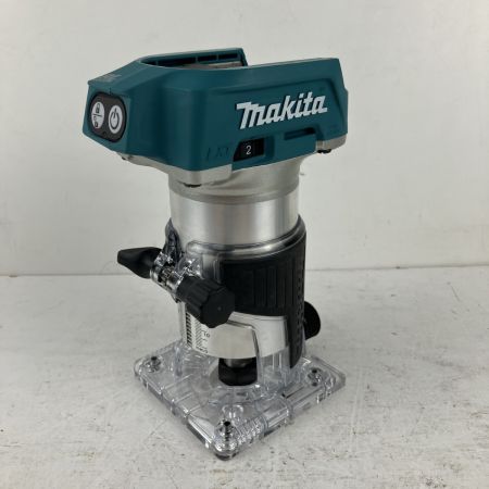 ЗЗ MAKITA マキタ 18v 充電式トリマ ガイド 取説付 ※バッテリー、充電器無し RT50D ブルー