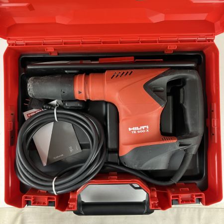 ЗЗ Hilti ヒルティ 100v ハンマ ブルポイント 取説 ケース付 TE500-X オレンジ×ブラック