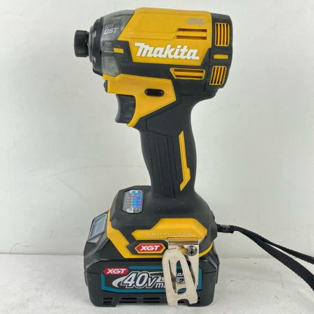 ЗЗ MAKITA マキタ 40v 充電式インパクトドライバ 充電器 バッテリー×2 ケース付 TD002G フレッシュエイエロー