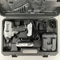 ЗЗ NEODIT 20v 12.7mm 充電式インパクトレンチ バッテリーx1 充電器 ケース付 CIW01 ブラック×ホワイト Bランク