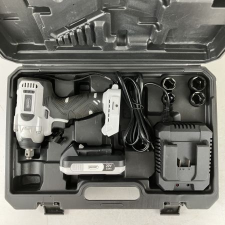 ЗЗ NEODIT 20v 12.7mm 充電式インパクトレンチ バッテリーx1 充電器 ケース付 CIW01 ブラック×ホワイト