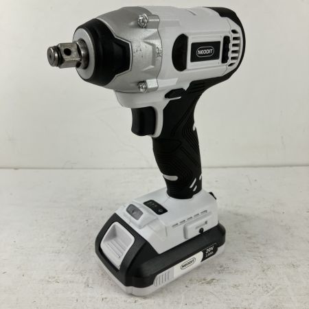 ЗЗ NEODIT 20v 12.7mm 充電式インパクトレンチ バッテリーx1 充電器 ケース付 CIW01 ブラック×ホワイト