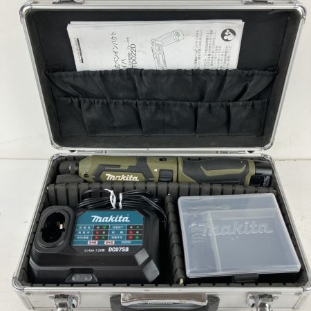 ЗЗ MAKITA マキタ 7.2v ペンインパクトドライバ バッテリーx2 充電器 ケース付 TD022D オリーブ