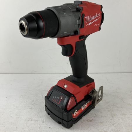 ЗЗ Milwaukee 18v 振動ドリル バッテリーx1 ハンドル ケース付 M18FPD2 レッド
