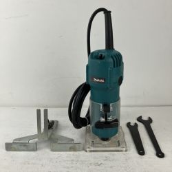 ЗЗ MAKITA マキタ 100v トリマー ガイド スパナ付 3707F ブルー Cランク