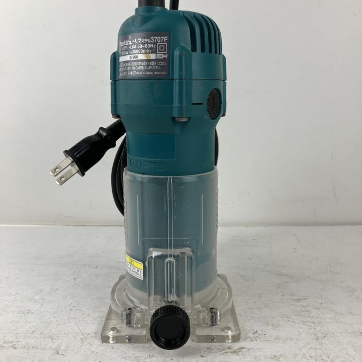 ЗЗ MAKITA マキタ 100v トリマー ガイド スパナ付 3707F ブルー - 中古