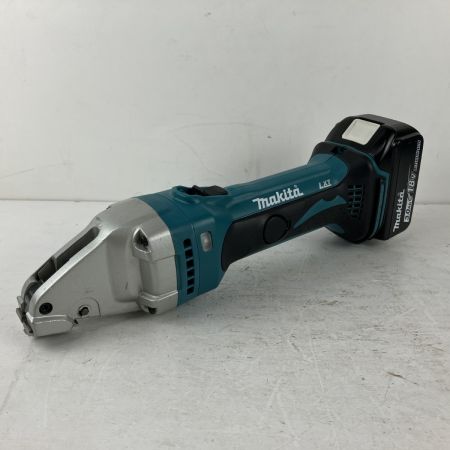 ЗЗ MAKITA マキタ 18v 充電式ストレートシャー バッテリーx1 充電器 ケース付 JS161D ブルー