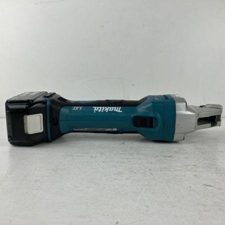ЗЗ MAKITA マキタ 18v 充電式ストレートシャー バッテリーx1 充電器 ケース付 JS161D ブルー