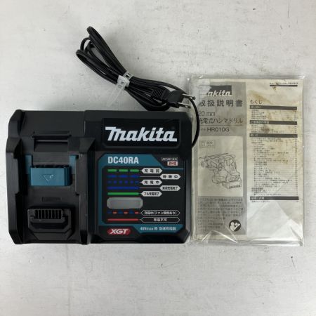ЗЗ MAKITA マキタ 40V 20mm 充電式ハンマドリル バッテリーx2 充電器 ケース付 HR010G ブルー