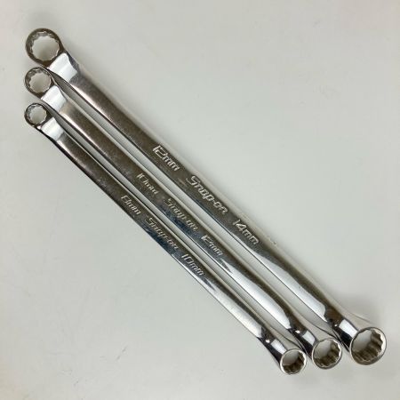 ЗЗ Snap-on スナップオン 10°オフセットメガネレンチ 3本組 本体のみ XBM810A XBM1012A XBM1214A シルバー