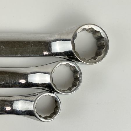 ЗЗ Snap-on スナップオン 10°オフセットメガネレンチ 3本組 本体のみ XBM810A XBM1012A XBM1214A シルバー