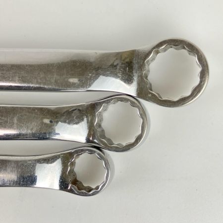 ЗЗ Snap-on スナップオン 10°オフセットメガネレンチ 3本組 本体のみ XBM810A XBM1012A XBM1214A シルバー