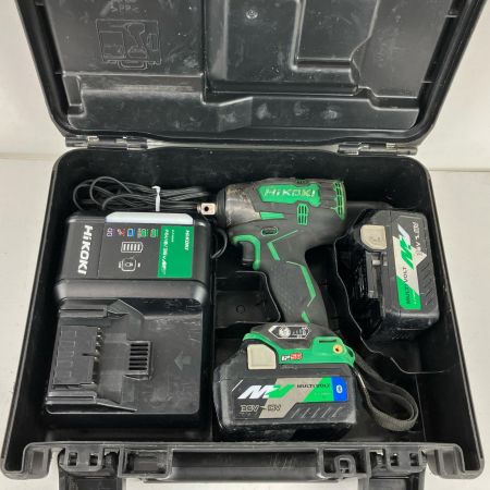 ЗЗ HiKOKI ハイコーキ 36v 充電式インパクトレンチ 充電器 バッテリー×2 ケース付 WR36DC グリーン