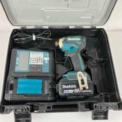 ЗЗ MAKITA マキタ 18v 充電式インパクトドライバ 充電器 バッテリー×1 ケース付 TD172D ブルー Cランク