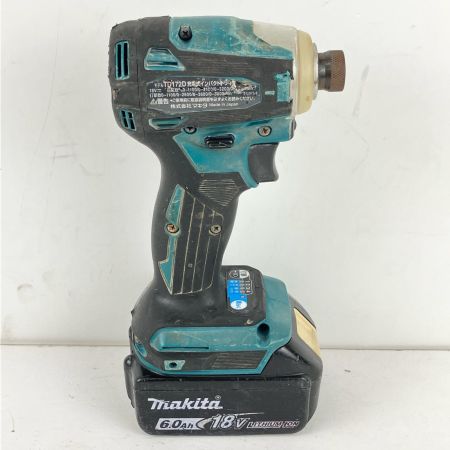 ЗЗ MAKITA マキタ 18v 充電式インパクトドライバ 充電器 バッテリー×1 ケース付 TD172D ブルー