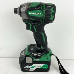 ЗЗ HiKOKI ハイコーキ 36v 充電式インパクトドライバ バッテリー×1付 ※充電器なし WH36DA グリーン×ブラック Cランク