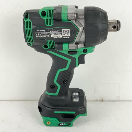 ЗЗ HiKOKI ハイコーキ 19mm 36v 360N･m インパクトレンチ 本体のみ ※充電器・バッテリーなし WR36DD グリーン×ブラック