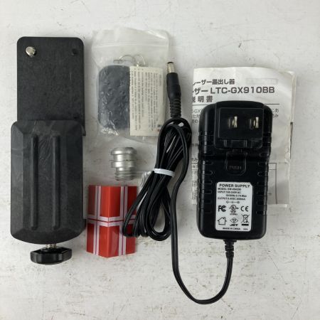 ЗЗ テクノ販売 グリーンレーザー レーザー墨出し器 受光器 バッテリーx2 アダプタ ケース付 GX910BB ブラック