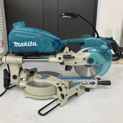 ЗЗ MAKITA マキタ 100v 190mm スライド丸のこ ダストケース付 LS0716FL ブルー Cランク