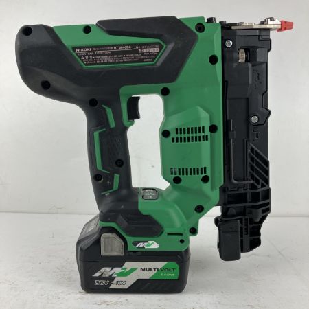 ЗЗ HiKOKI ハイコーキ 36v 40mm コードレス仕上釘打機 バッテリーx1 ケース付 ※充電器無し NT3640DA グリーン×ブラック