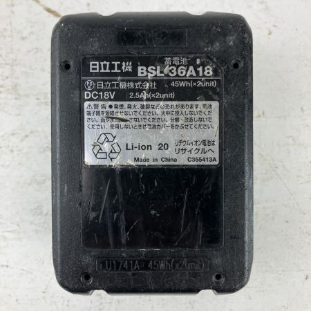 ЗЗ HiKOKI ハイコーキ 36v 40mm コードレス仕上釘打機 バッテリーx1 ケース付 ※充電器無し NT3640DA グリーン×ブラック