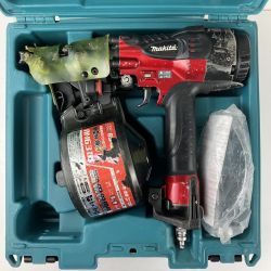 ЗЗ MAKITA マキタ 65mm 高圧 エア釘打ち機 ケース付 AN631H レッド Cランク