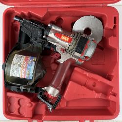 ЗЗ MAX マックス 75mm 高圧 エア釘打ち機 ケース付 HN-75N1 レッド Cランク