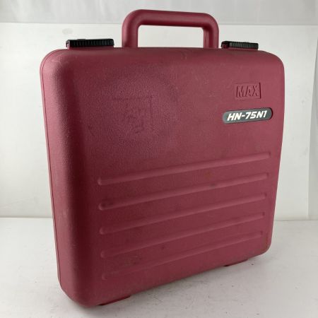 ЗЗ MAX マックス 75mm 高圧 エア釘打ち機 ケース付 HN-75N1 レッド