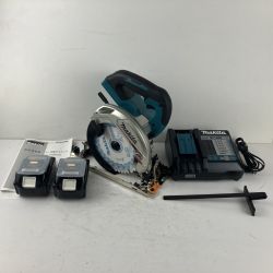 ЗЗ MAKITA マキタ 18v 165mm 充電式丸のこ バッテリーx2 充電器 ケース付 HS631DGXS ブルー Sランク