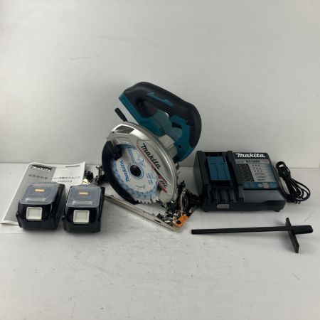 ЗЗ MAKITA マキタ 18v 165mm 充電式丸のこ バッテリーx2 充電器 ケース付 HS631DGXS ブルー