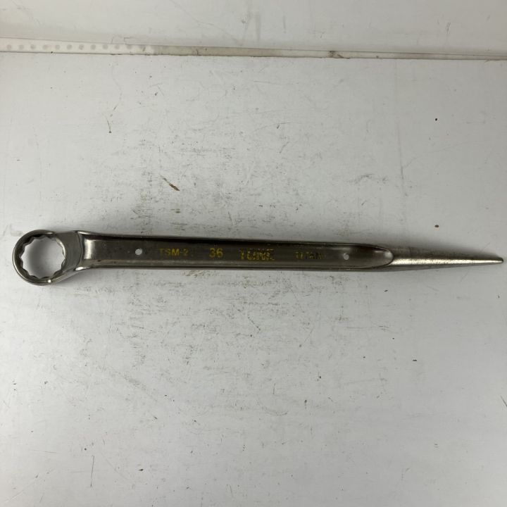 ЗЗ TONE トネ 36mm チタン 片口メガネレンチ TSM-22 グレー - 中古工具 