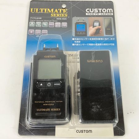 ЗЗ CUSTOM デジタル水分計 周囲温度測定機能付き アルティメットシリーズ 取説付 MM-02U ブラック