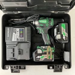 ЗЗ HITACHI 日立 36v インパクトドライバ バッテリーx2 充電器 ケース付 WH36DA グリーン×ブラック Sランク