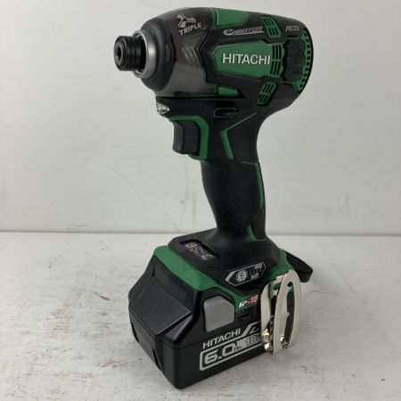 ЗЗ HITACHI 日立 18v インパクトドライバ バッテリーx2 充電器 ケース付 WH18DDL2 グリーン×ブラック