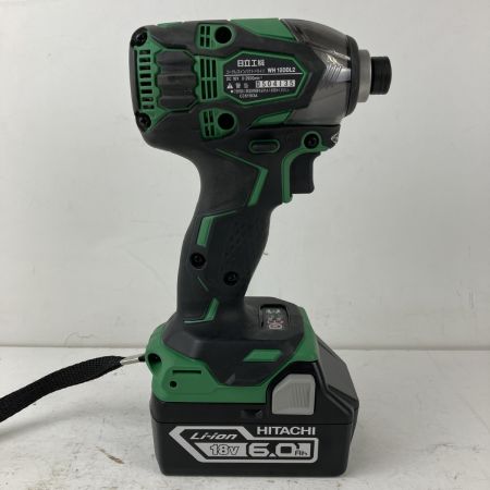 ЗЗ HITACHI 日立 18v インパクトドライバ バッテリーx2 充電器 ケース付 WH18DDL2 グリーン×ブラック