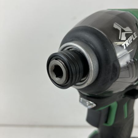 ЗЗ HITACHI 日立 18v インパクトドライバ バッテリーx2 充電器 ケース付 WH18DDL2 グリーン×ブラック