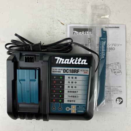 ЗЗ MAKITA マキタ 18v 充電式レシプロソー バッテリーx2 充電器 ケース付 JR188D ブルー